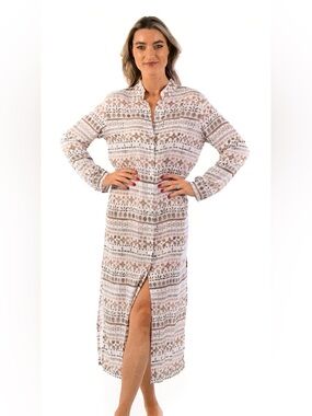 Walker & Wade Mandarin Duster in Sand. XL